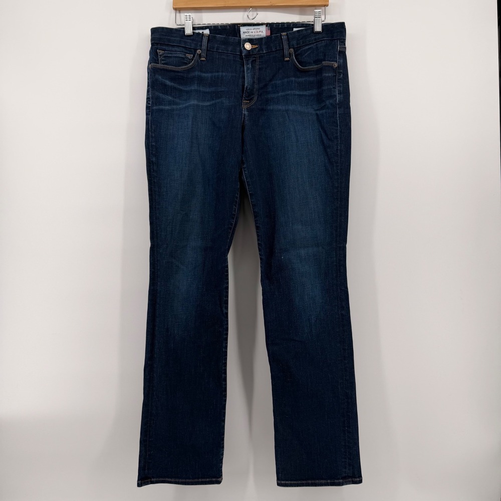 Lucky Brand Selvedge USA Jeans Straight White Oak Cone Denim Made in USA 10/30